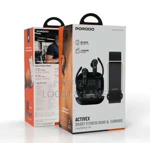 2-in-1porodo Activex Smart Fitness Band Earbuds