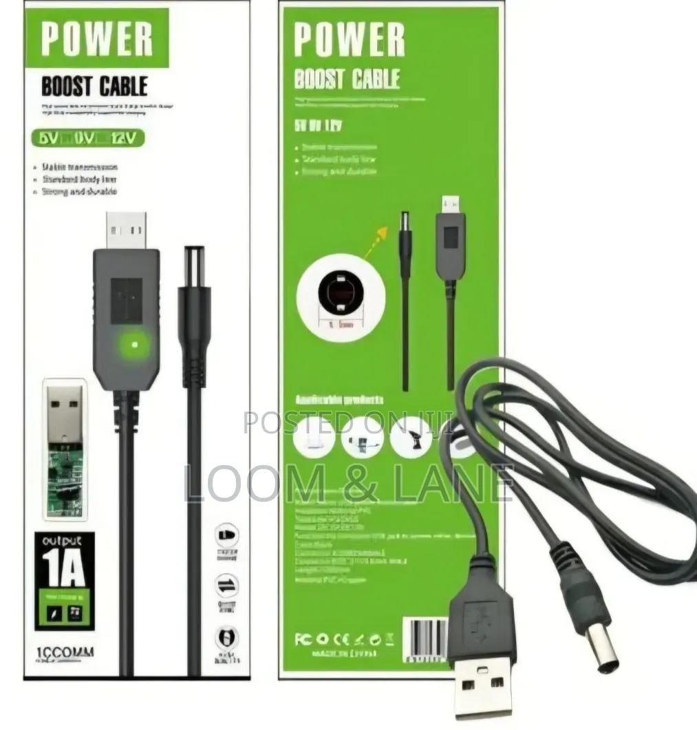 Usb Power Boost Cable 5v to 9v/12v