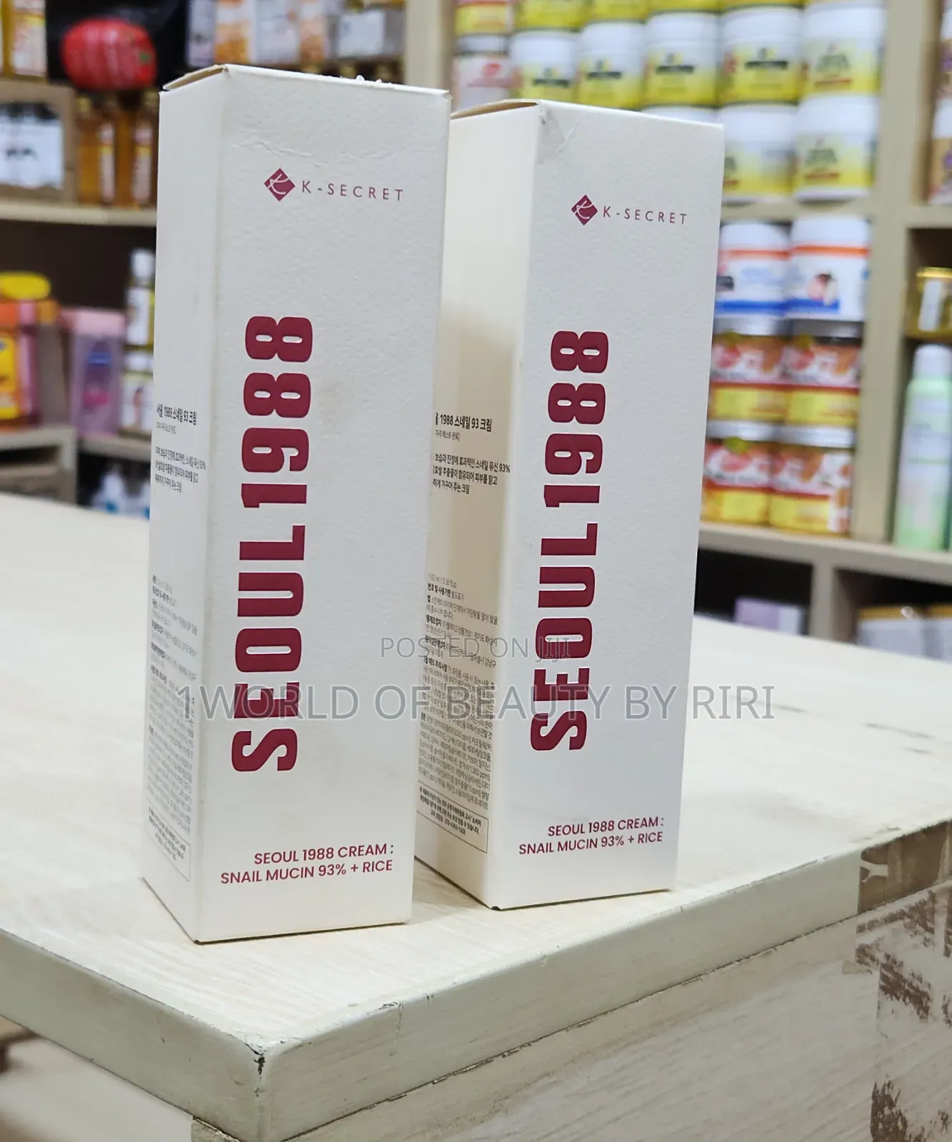 Seoul 1988 Cream Snail Mucin 93%+ Rice