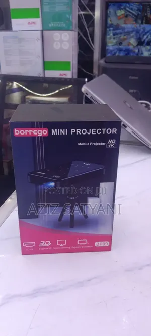 Borrego Mini Projector Ultra Hd Home Cinema Built Wifi 1000lum T200