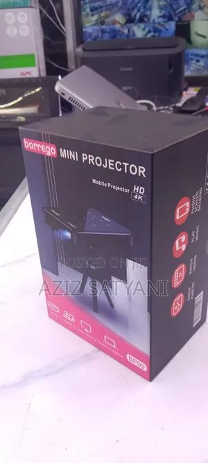 Borrego Mini Projector Ultra Hd Home Cinema Built Wifi 1000lum T200