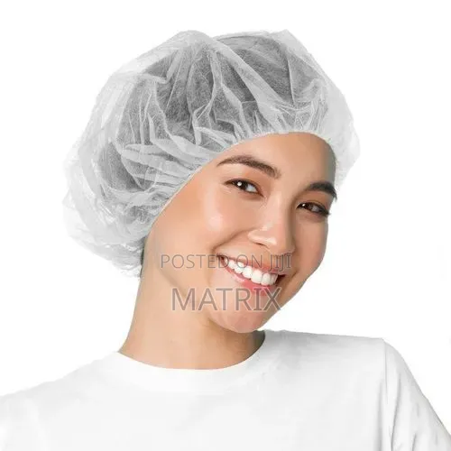 100pc Disposable Hair Net Non Woven Head Bouffant Hair Cap