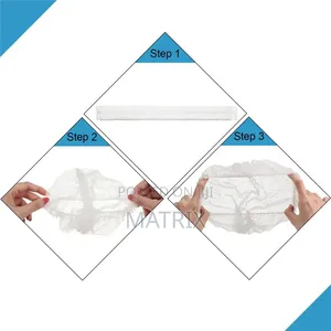 100pc Disposable Hair Net Non Woven Head Bouffant Hair Cap
