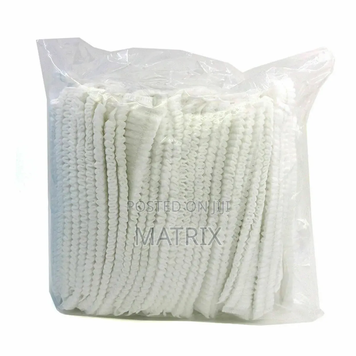 100pc Disposable Hair Net Non Woven Head Bouffant Hair Cap