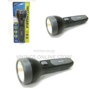 3w High Quality Super Bright Led Rechargeable Torch Light-Black