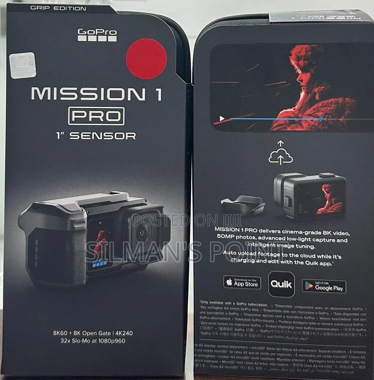 The New Gopro Mission 1 Pro Grip Edition Action Camera