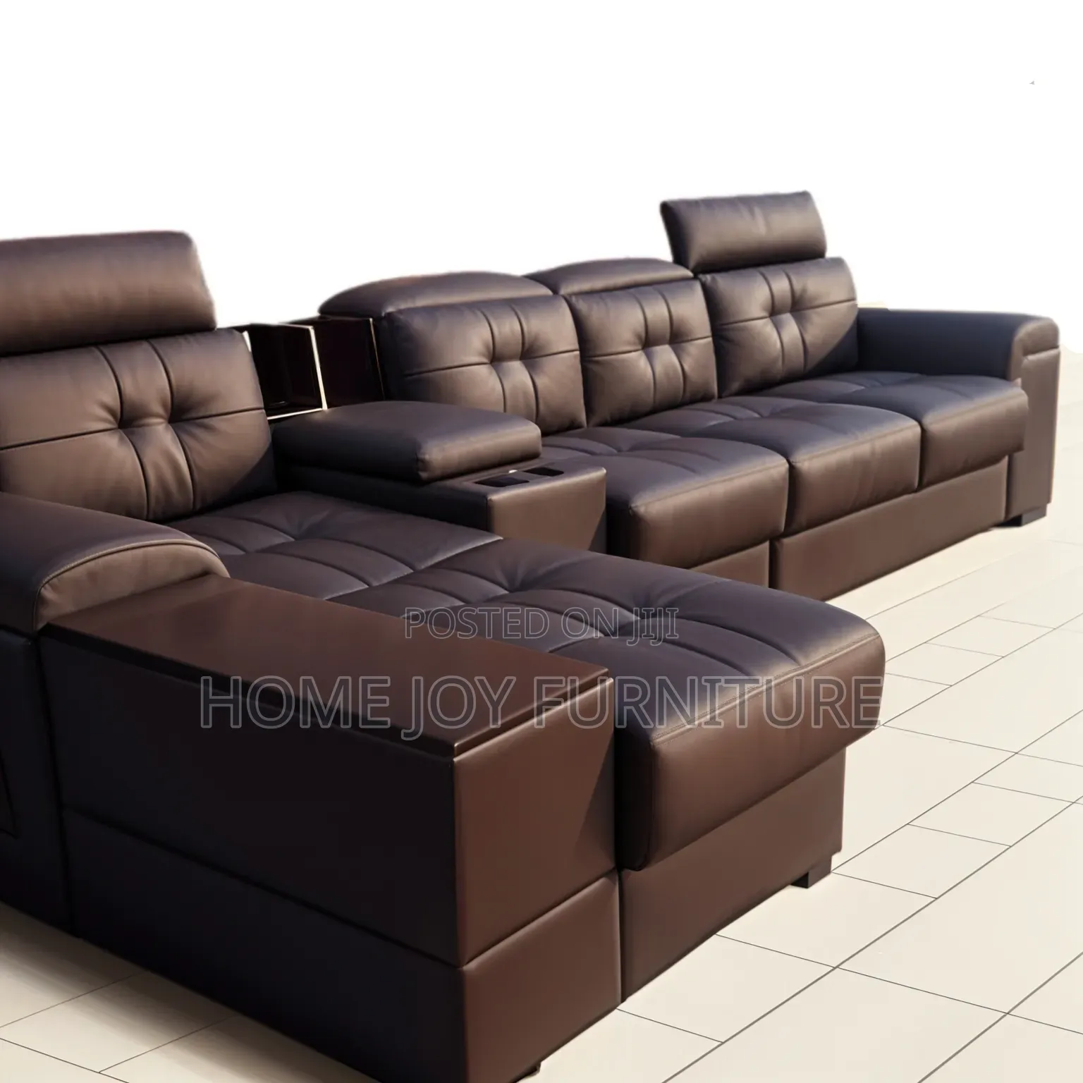 Coffee Brown Leather Couch