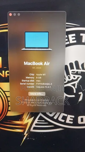 Laptop Apple MacBook Air 8GB Apple M1 SSD 256GB