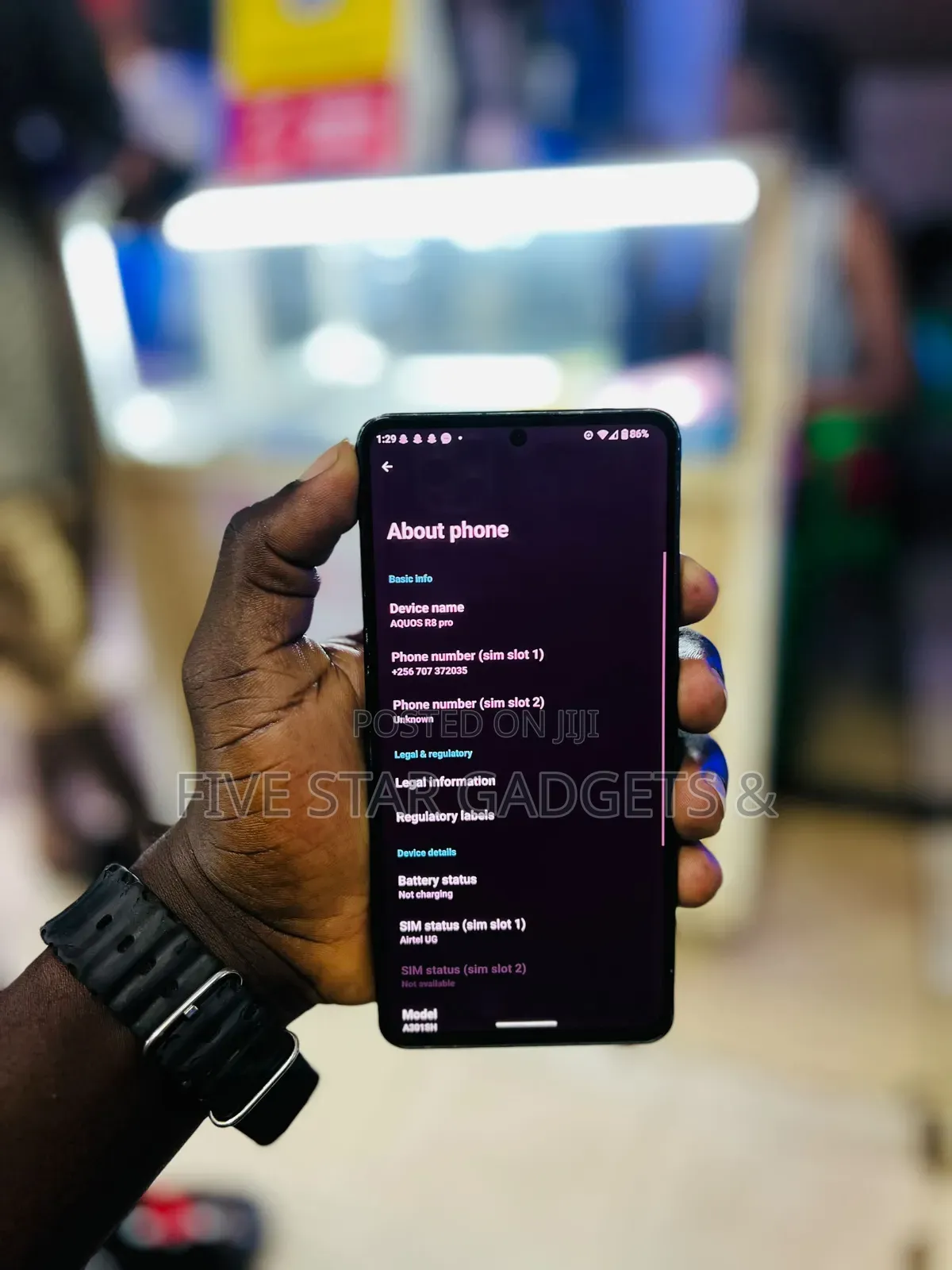 Sharp Aquos R8s pro 256 GB Black
