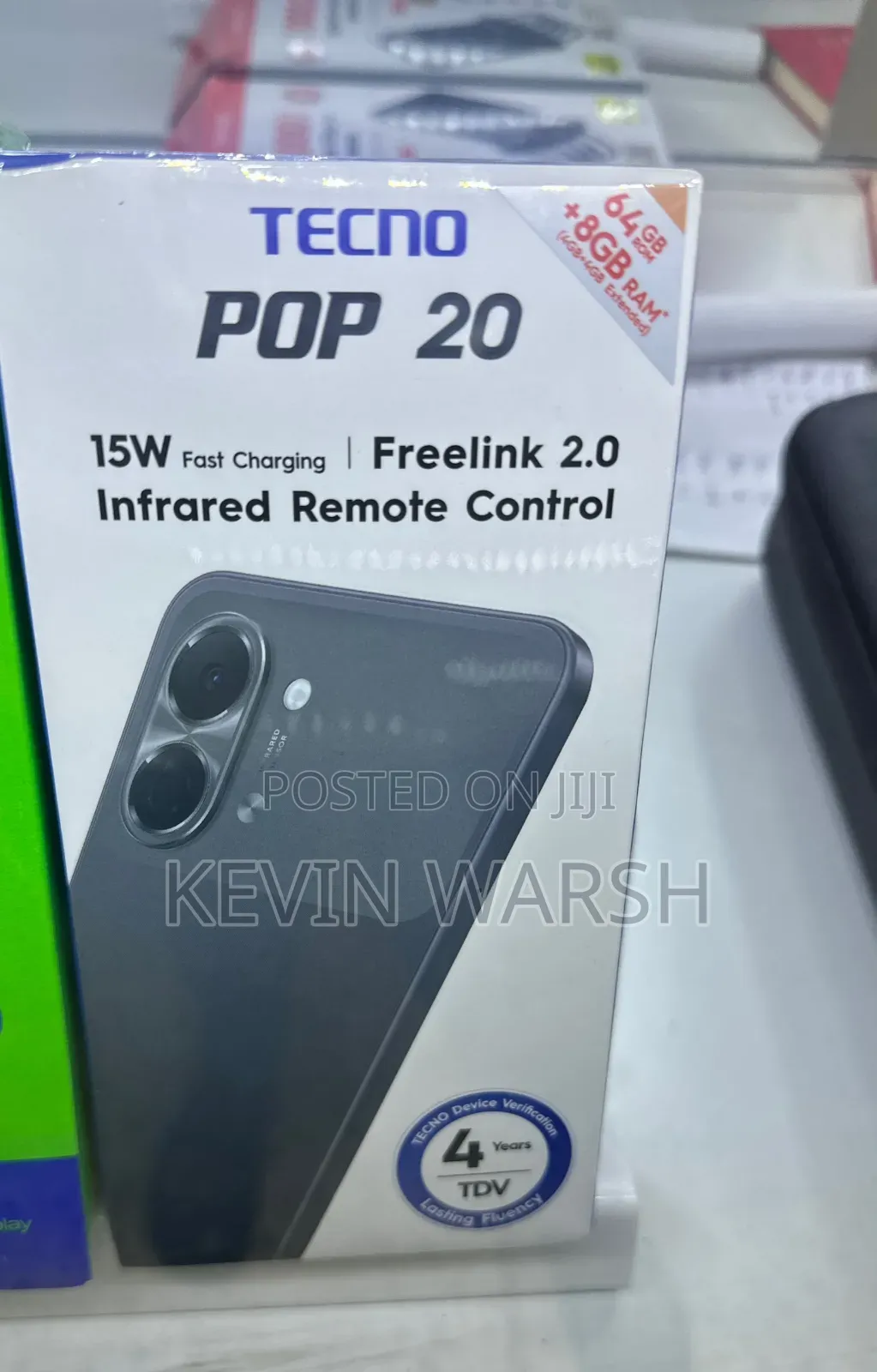 New Tecno Pop 20 64 GB Black