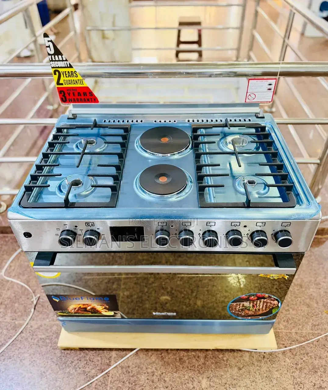 Blueflame 60 by 90cm Digital Timer Full Specs Gas Cooker