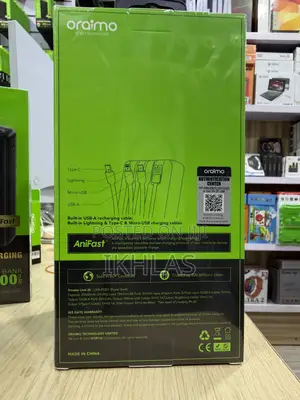 Oraimo Power Bank 20000mah Traveler Link Has 4built-in Charging Cables