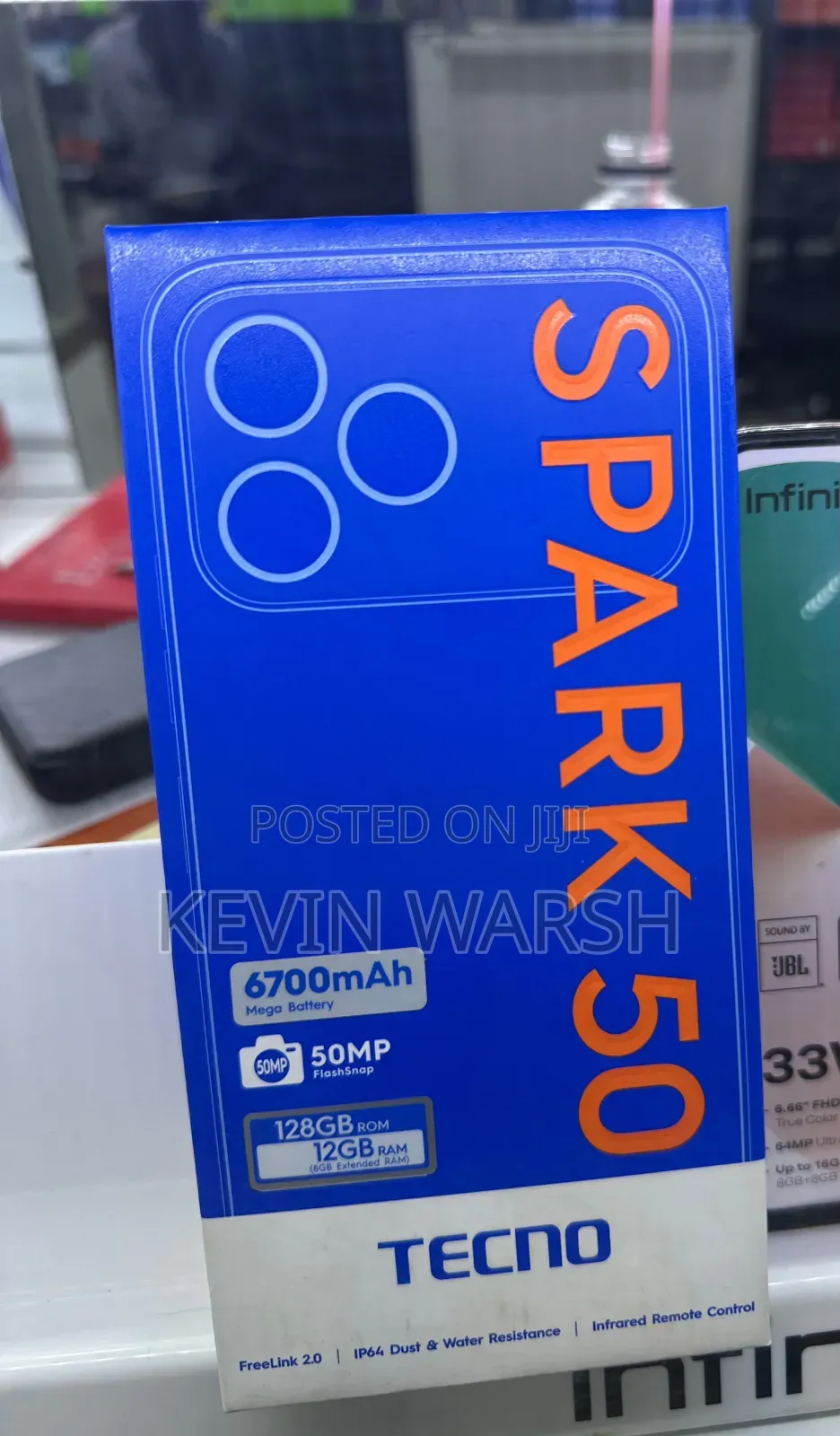 New Tecno Spark 50 128 GB Silver