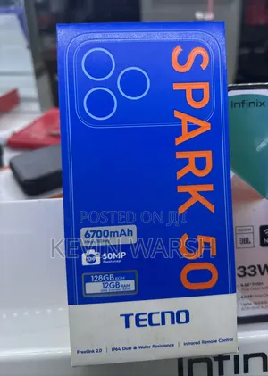 New Tecno Spark 50 128 GB Silver