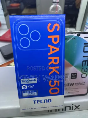 New Tecno Spark 50 128 GB Orange