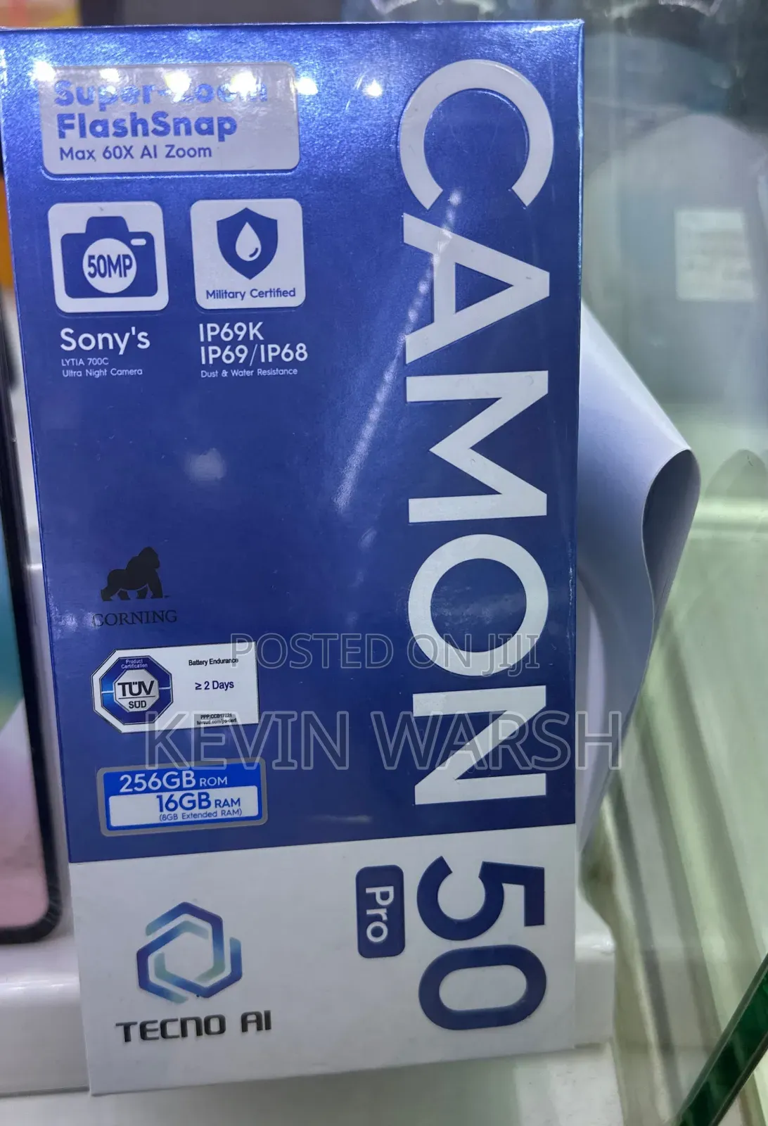 New Tecno Camon 50 Pro 256 GB Silver