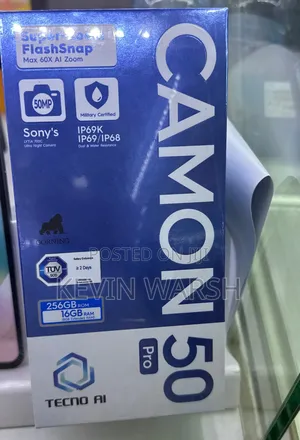 New Tecno Camon 50 Pro 256 GB Silver