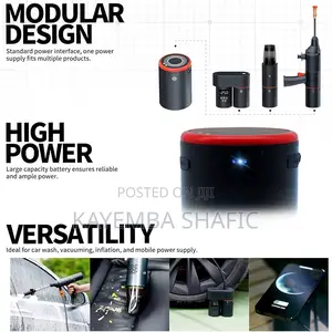 4-in-1 Cordless Car Care Kit - Pressure Washer, Vacuum Tire Inflator