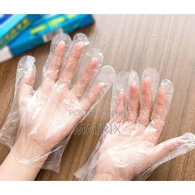 100pcs Large Tpe Disposable Plastic Food Grade Gloves