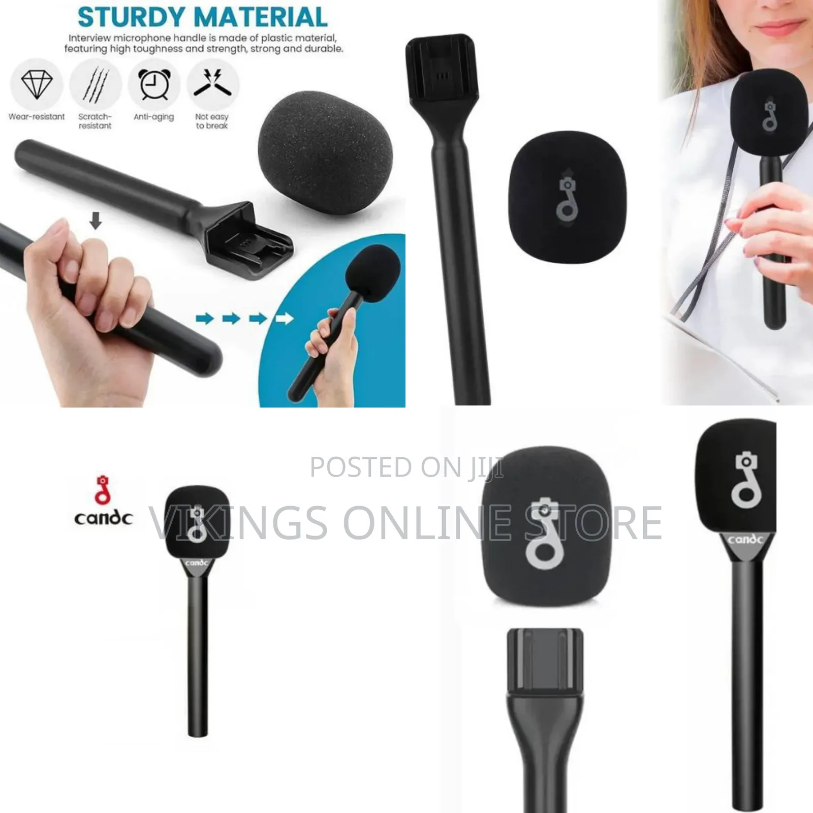 Candc Handheld Adapter Lightweight With Foam Wireless Microphone Stand