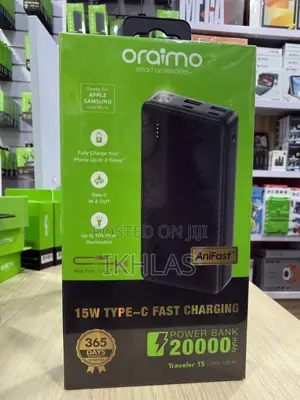 Oraimo Powerbank 20000mah Traveler 15 Opb-1201p Type C Fast Charging