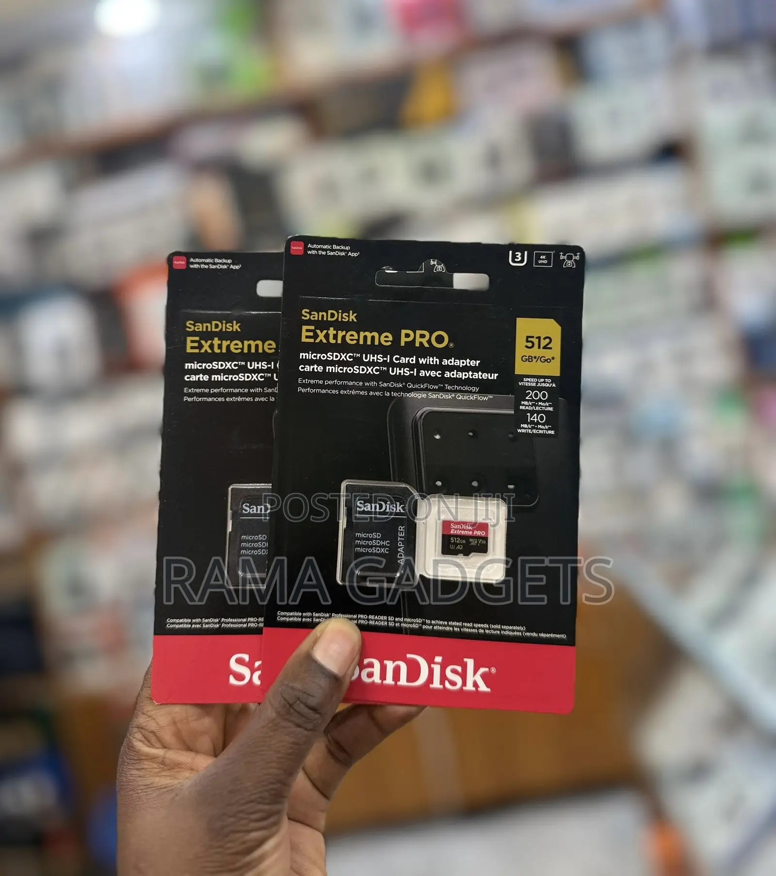 Sandisk Extreme 512gb Pro Microsdxc Uhs-I Card.
