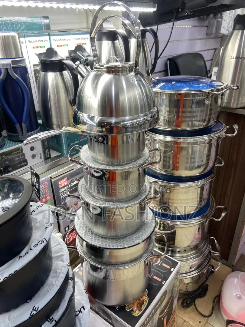 12 Pieces Serving Dishes,8 Sauce Pans With Lids,Frying Pan Kettle