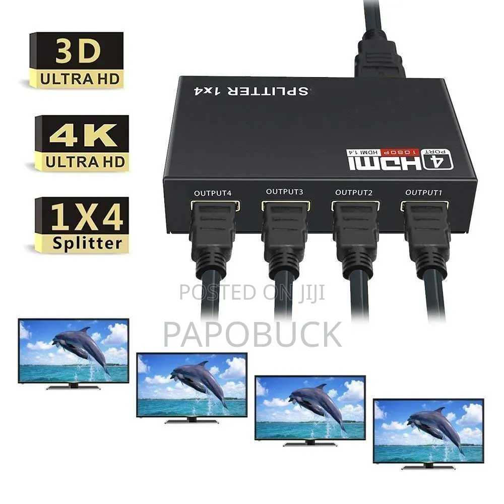 1x4 Hdmi Splitter (Model Awx-Hd1x4)