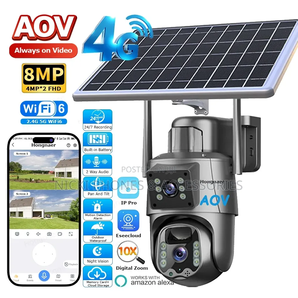 4g Dual Lens Security Camera