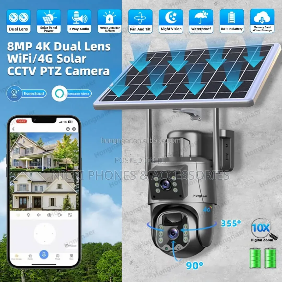 4g Dual Lens Security Camera