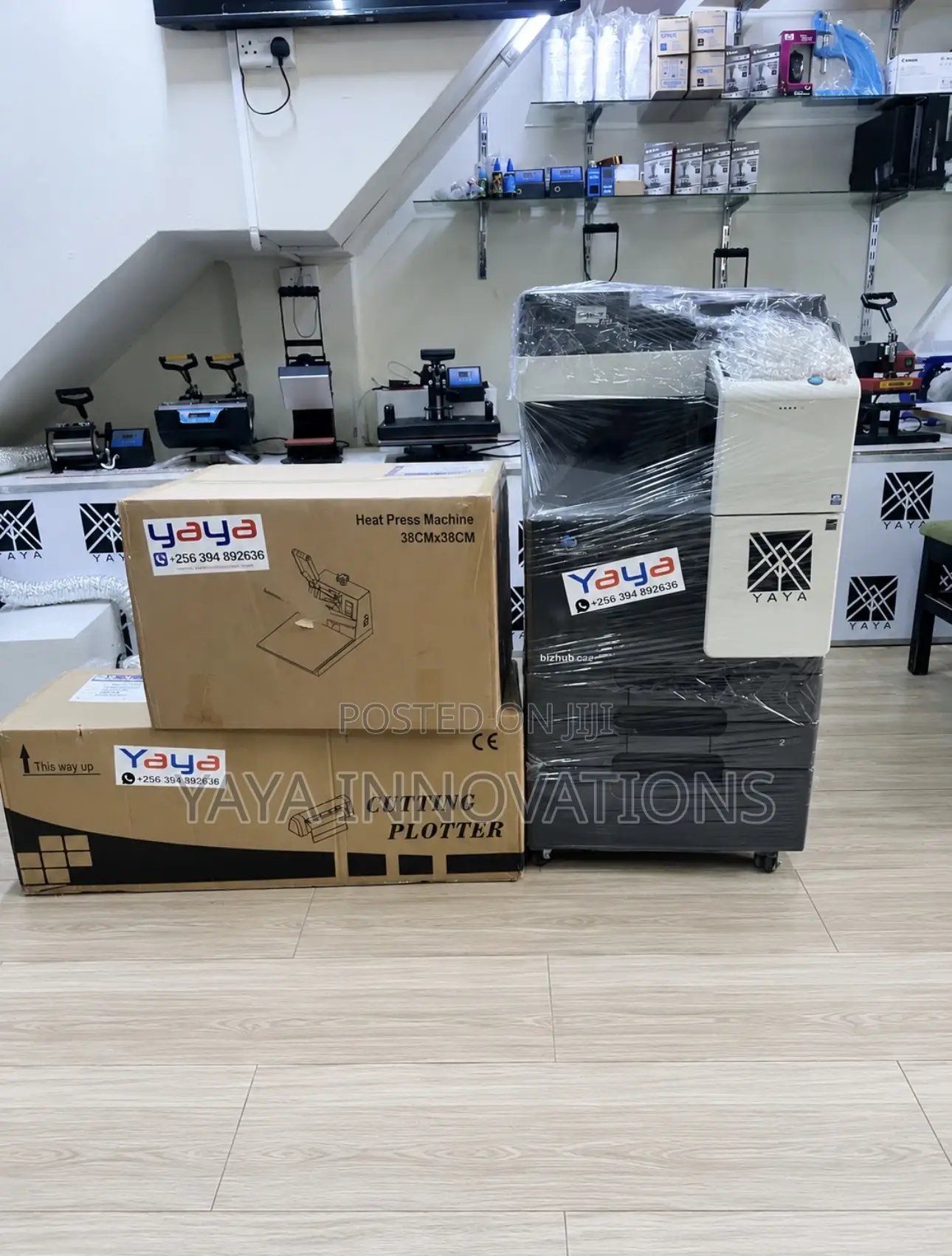 Heatpress, Cutting Plotter Konica Bizhub Printer Combo