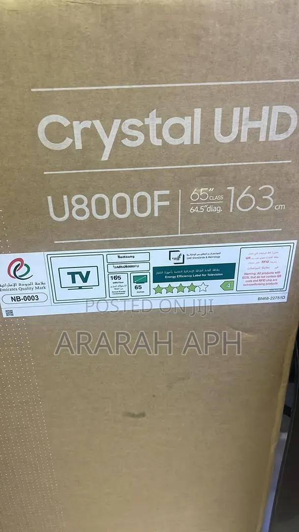 Samsung Tv 65 Inches Crystal Uhd U8000f