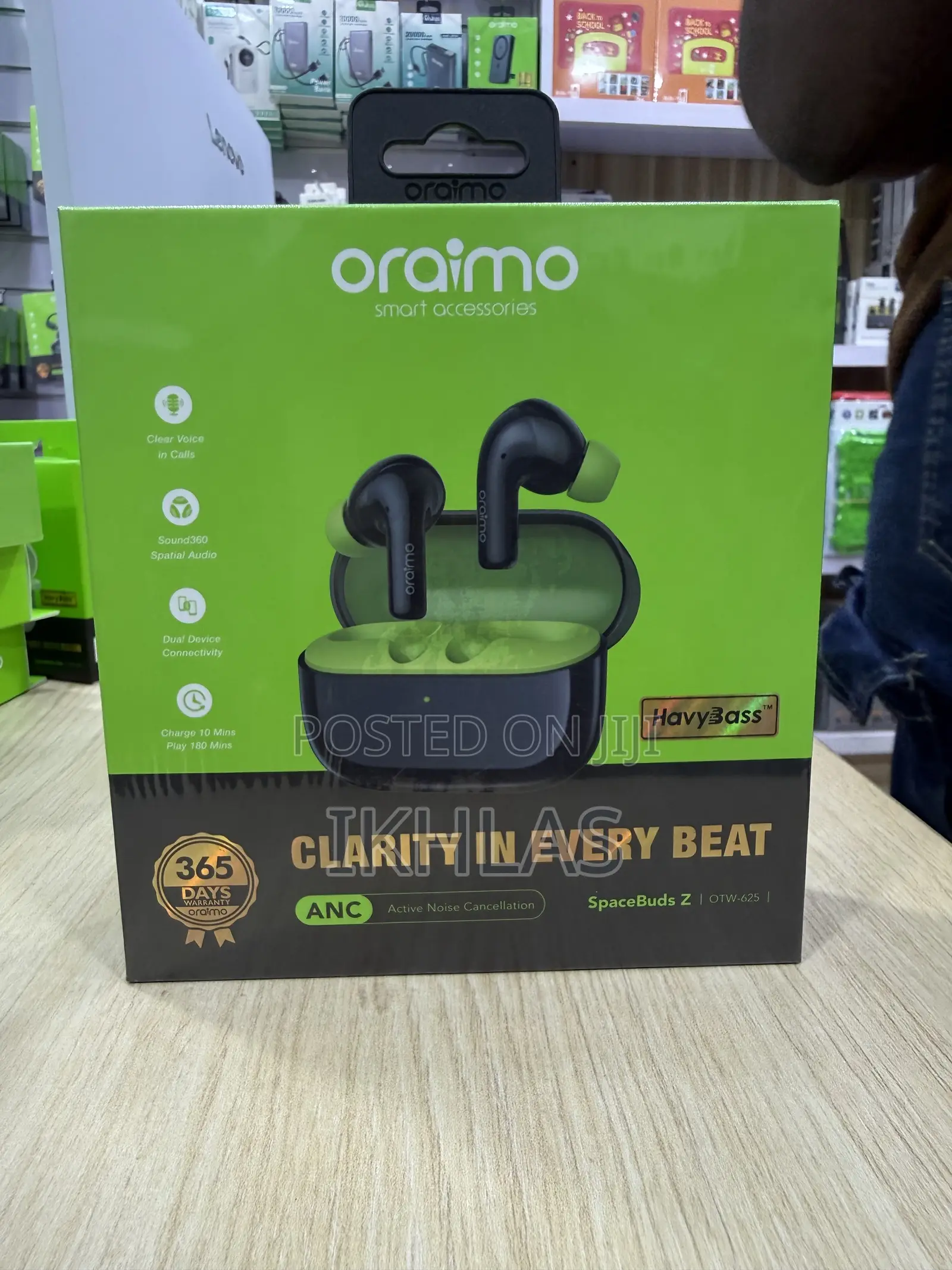 Oraimo Spacebuds Z Otw-625 Has Active Noise Cancellation and Clarity