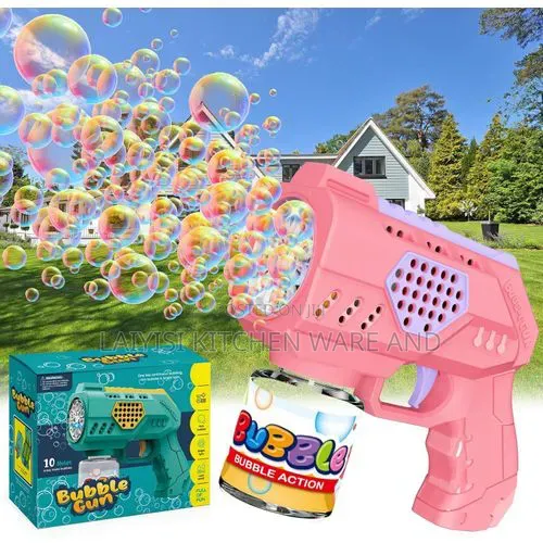 Rechargeable Automatic Bubble Gun Toy – Fun Bubble Blaster for Kids