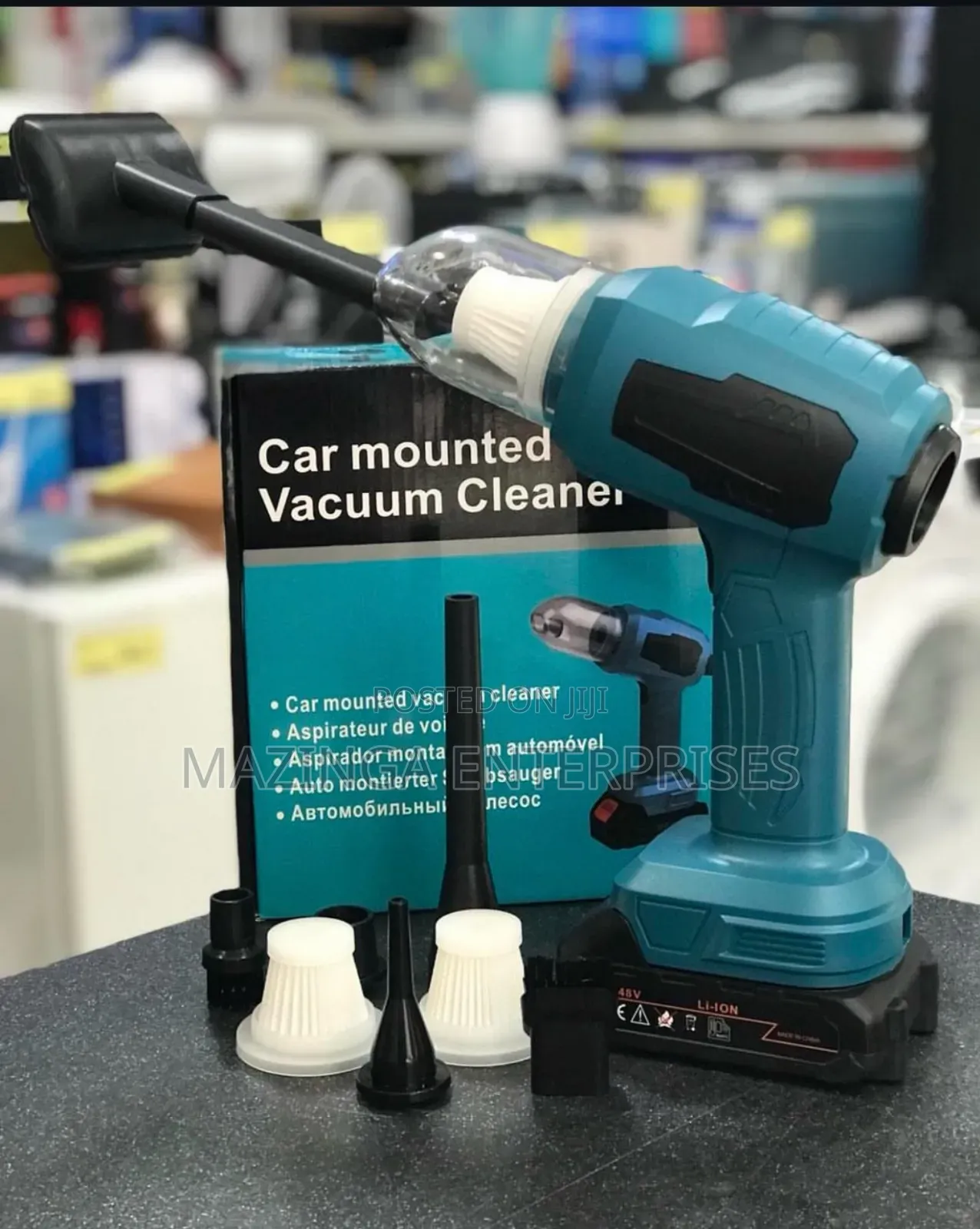Cordless, 2-in-1 Handheld Car Mounted Cleaner And Air Blower