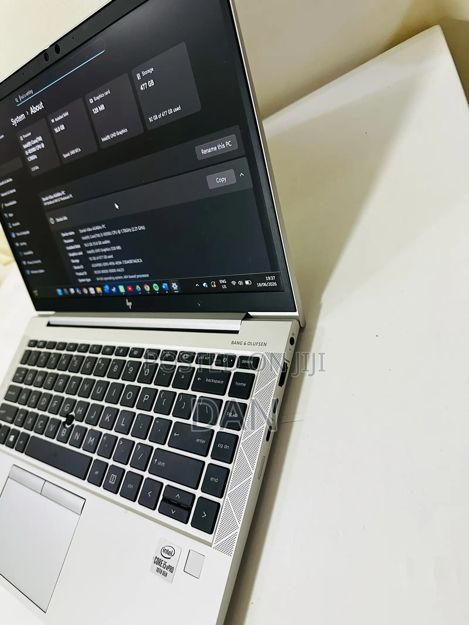 Laptop HP EliteBook 840 G7 16GB Intel Core i5 SSD 500GB