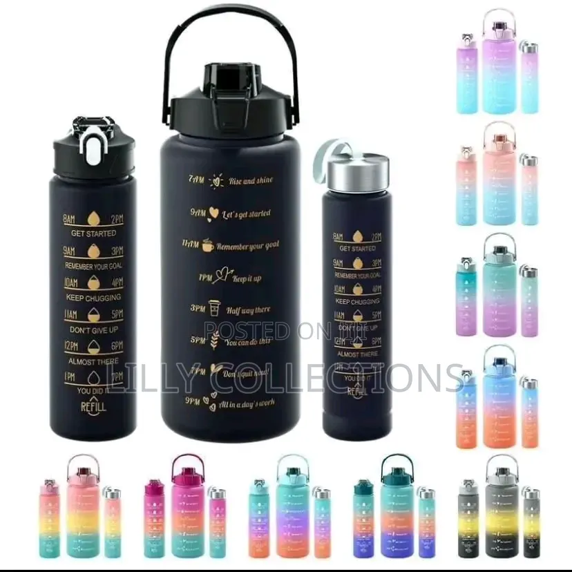 Three in 1 Water Bottle Set