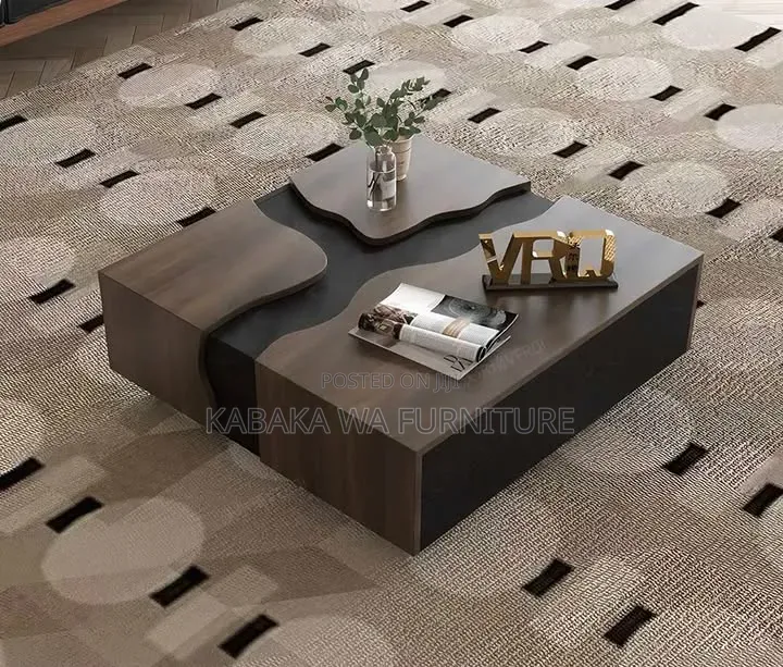 Tier Modern Coffee Tables/ Center Table for/ Living Room, Black
/