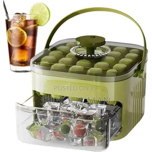 Press-type Portable Ice Cube Maker And Storage Box