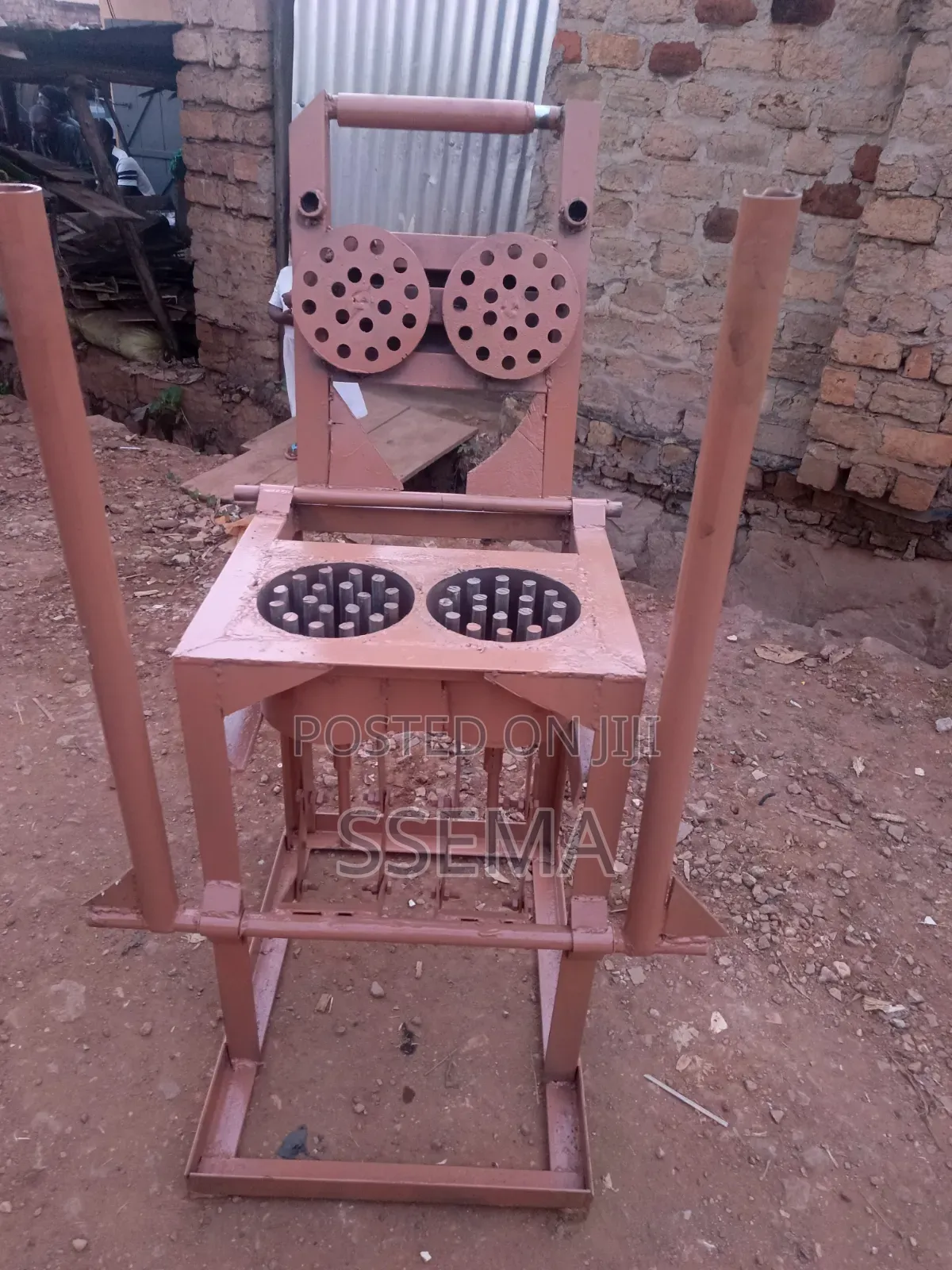 Two Honey Comb Briquettes Machine Making