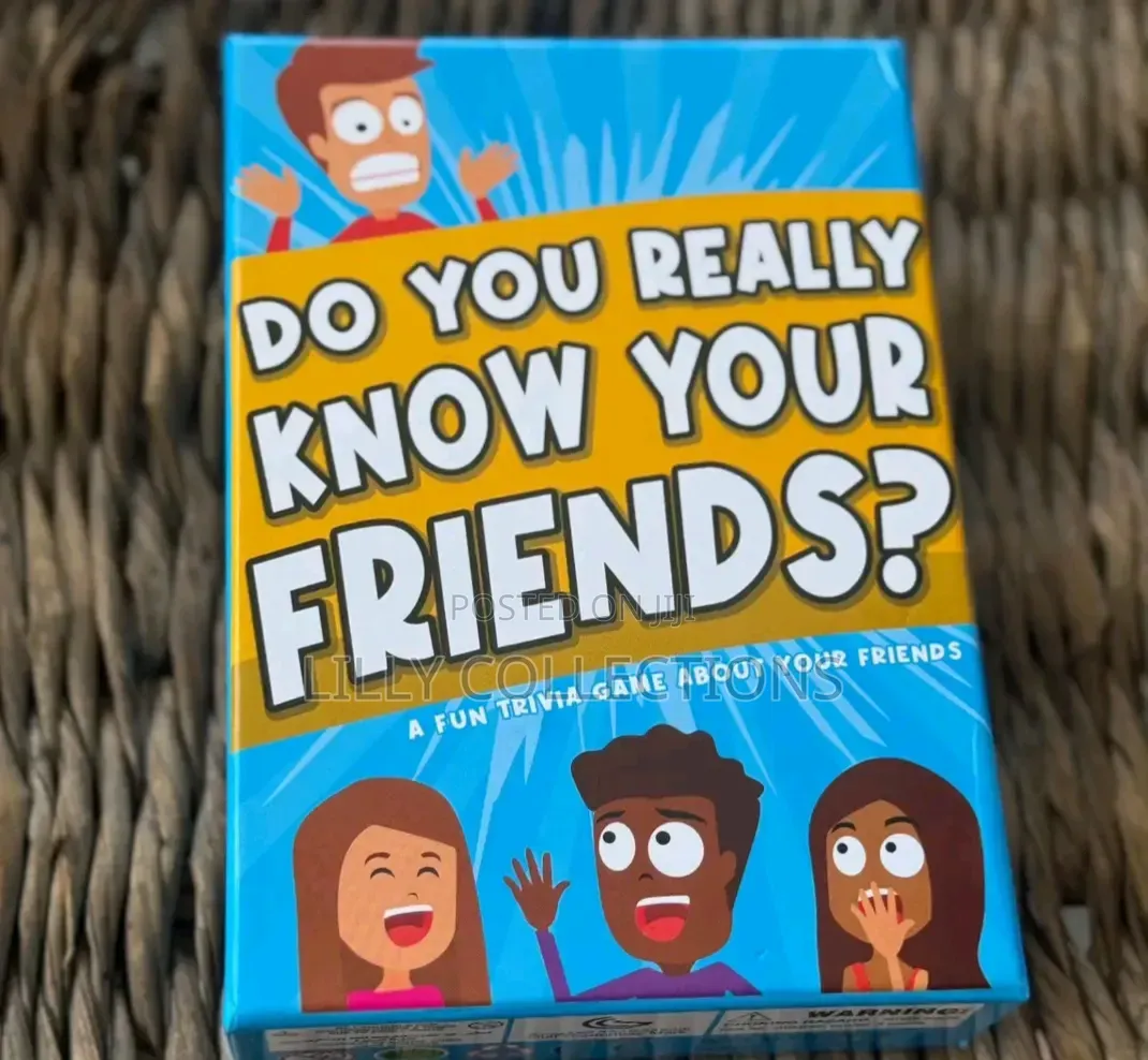 Do You Really Know Your Friends Game Cards