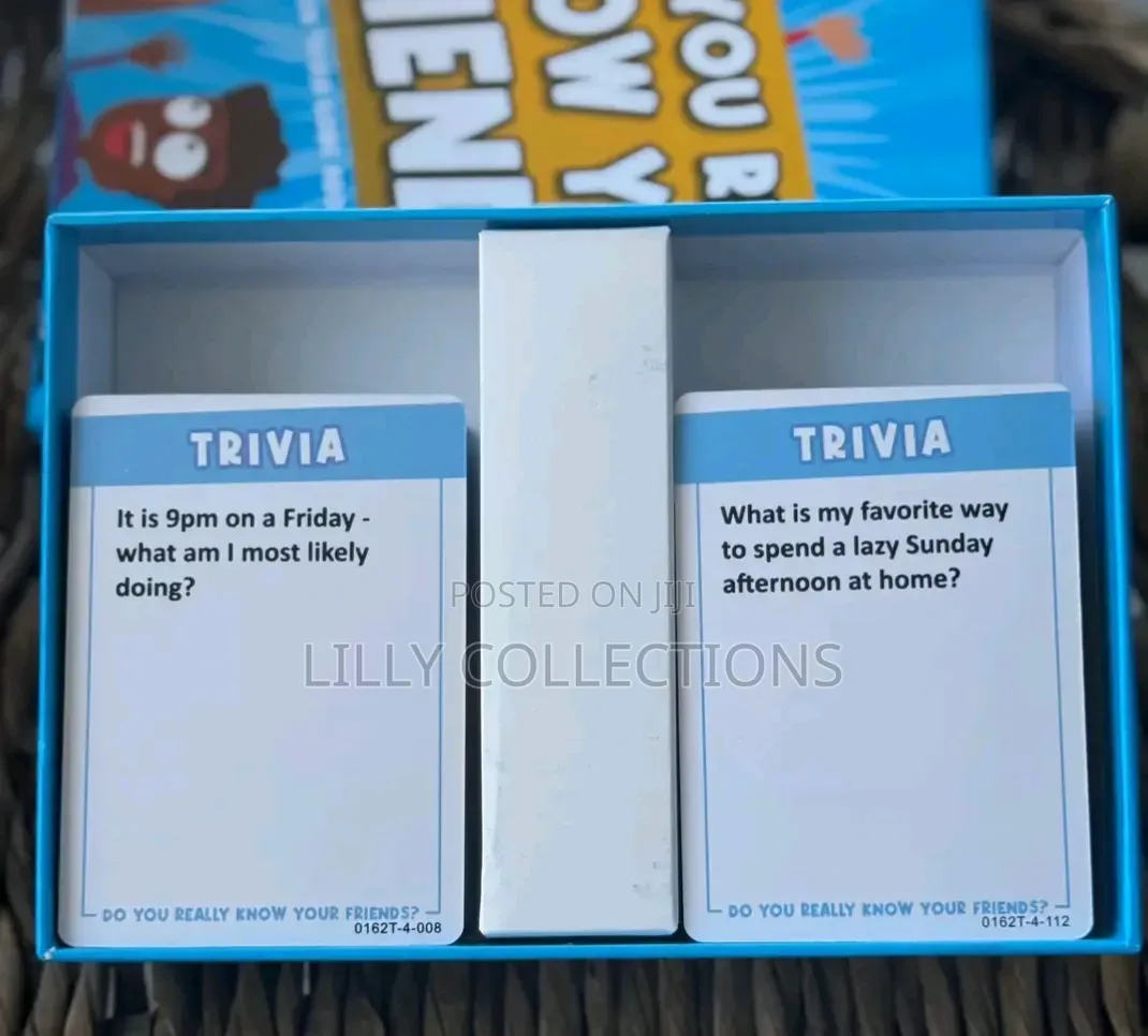Do You Really Know Your Friends Game Cards