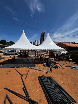 A Full White 100 Seater Tent