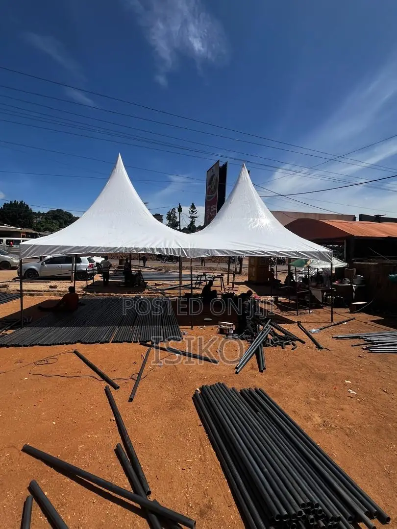 A Full White 100 Seater Tent