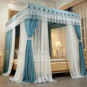 Blue Curtain Tent Net