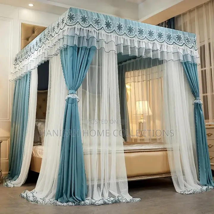 Blue Curtain Tent Net