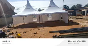 A Three Side Wall Covered Pure White Party Tent