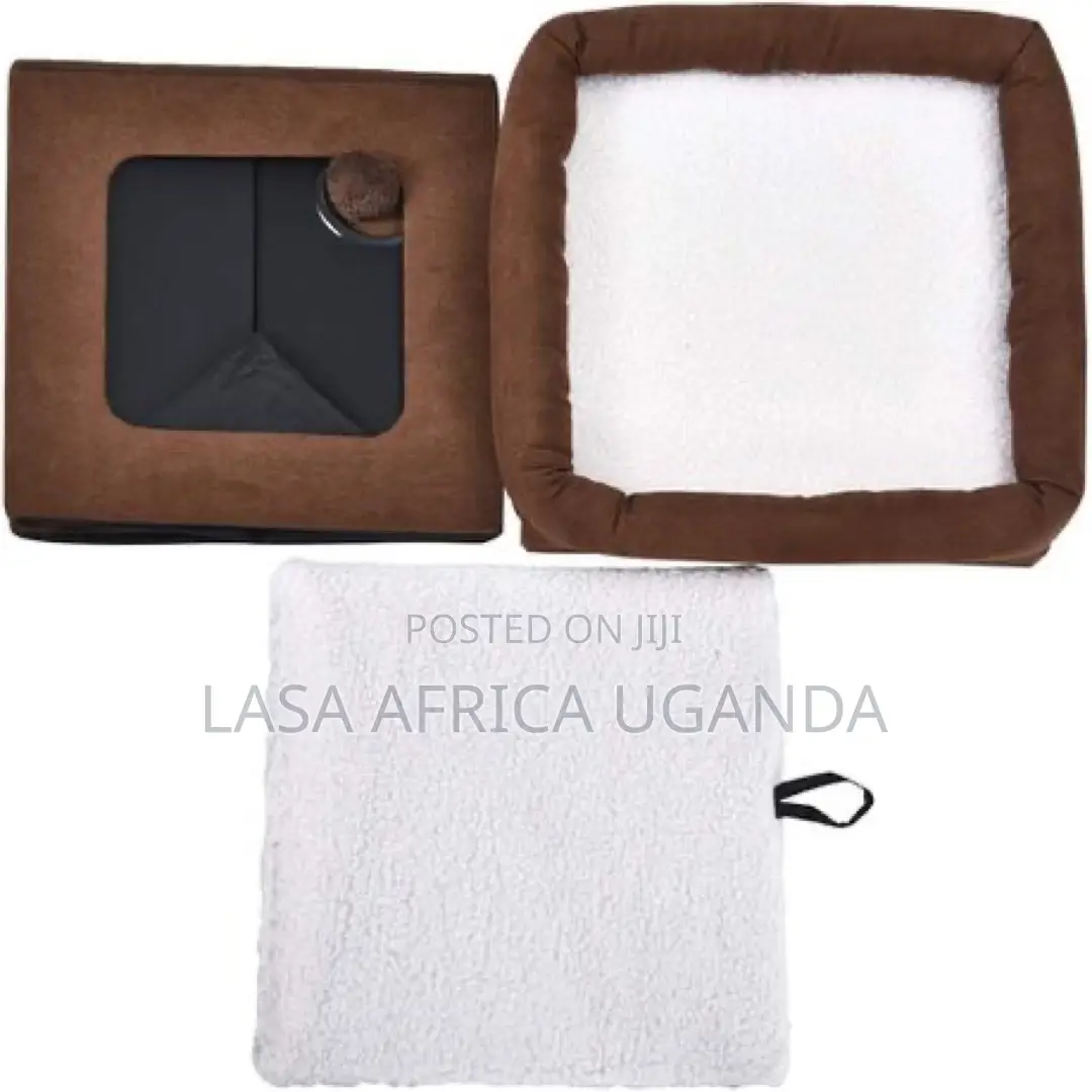 Lasa Collapsible Cat House - Soft Suede With Sh.