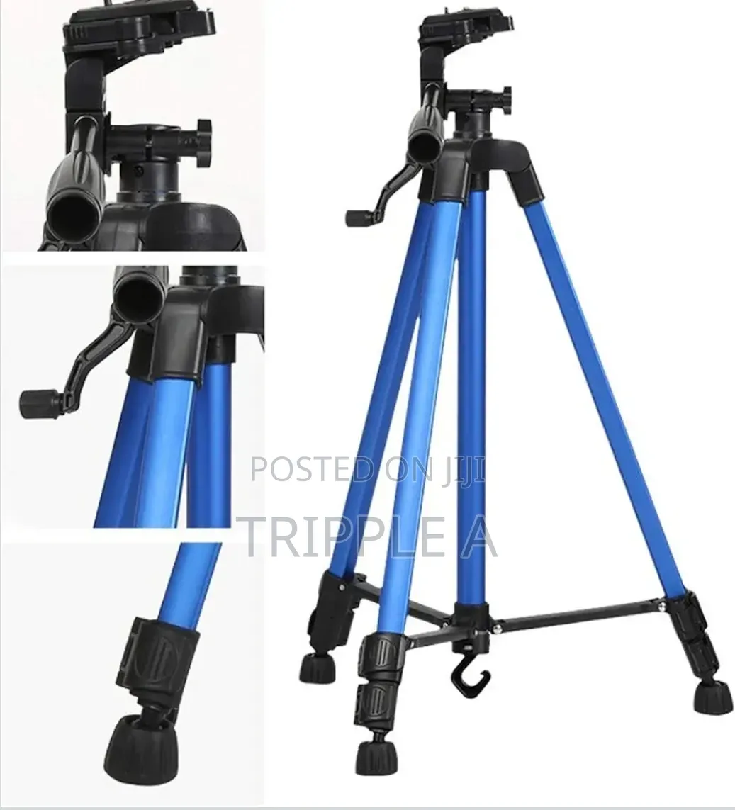 Heavy Duty Lightweight Tripod With Phone Clip Bag