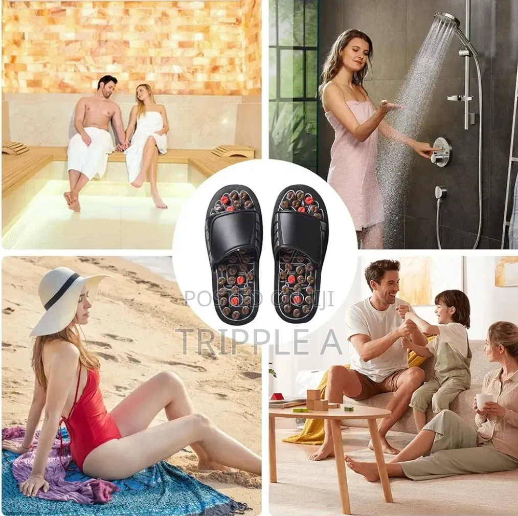 Reflexology Pressure Point Foot Massage Mat Slides Sandals